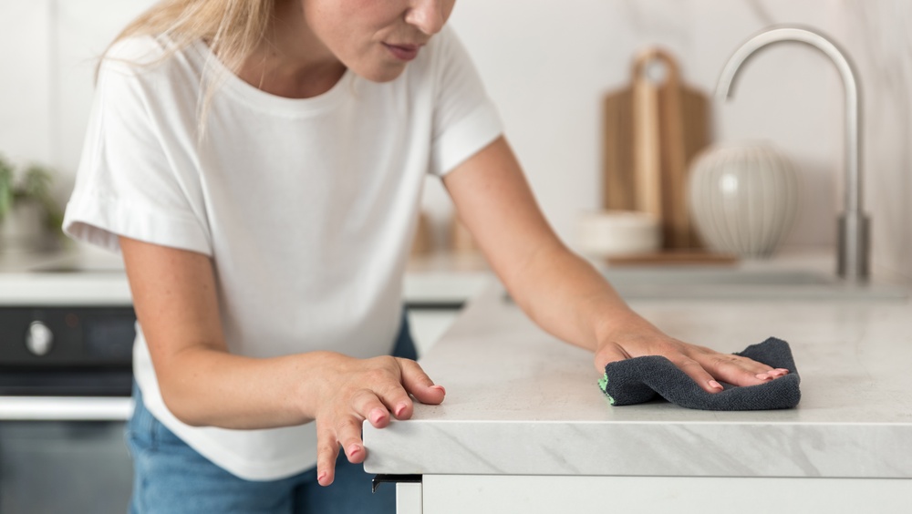wiping counters