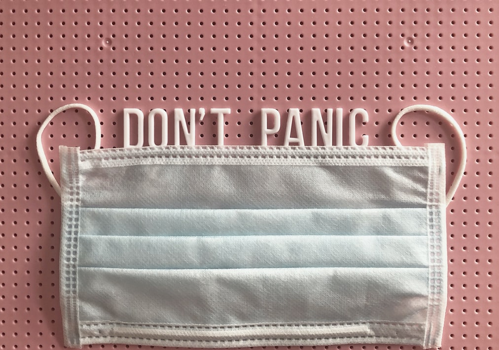 Don't panic virus cloth mask