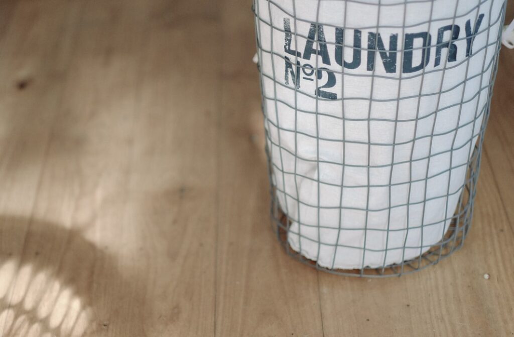 Laundry as an important part of a weekly cleaning