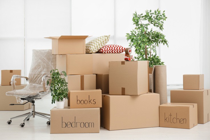 Move-in Packing Materials and Boxes