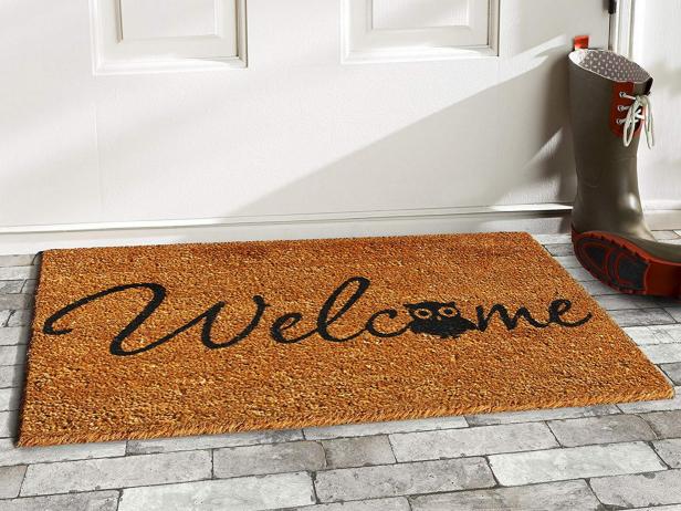 place a welcome mat after the post construction cleaning