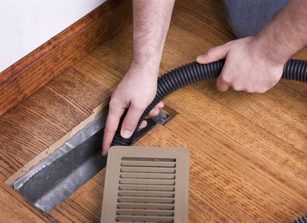 grates and vents dusting