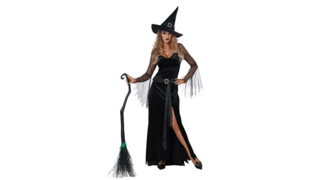 witch with a broom