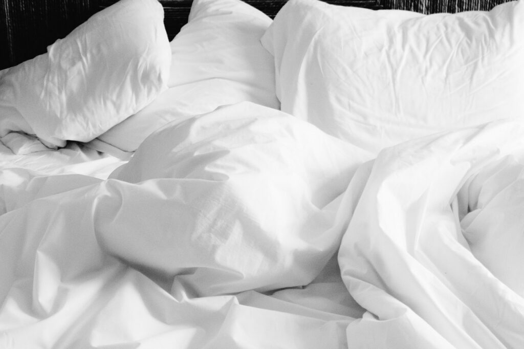 clean bed sheets