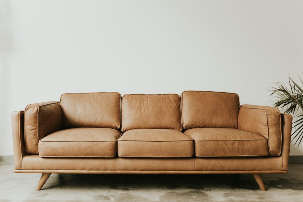 cleaning leather couch