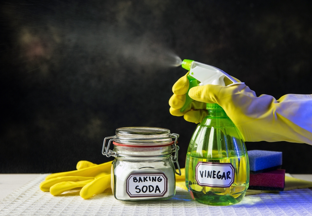 cleaning vomit with baking soda