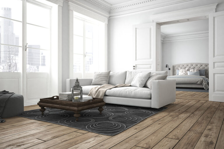 Home sofa,of,tissue,in,a,modern,living,room.,3d,rendering